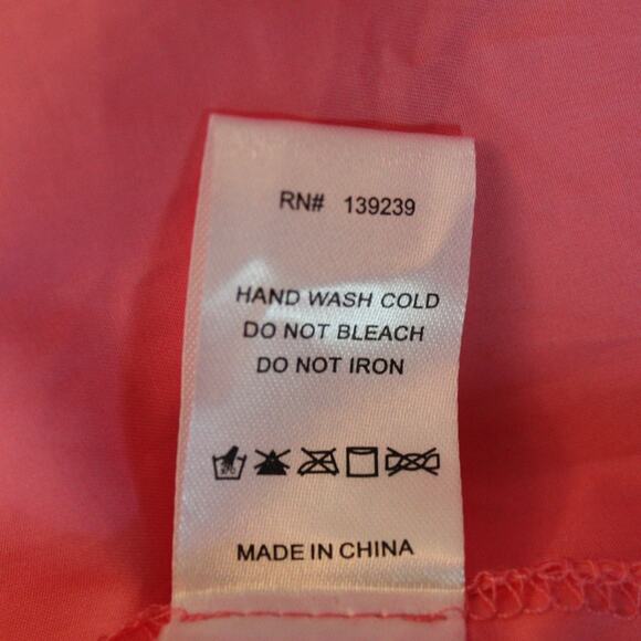 Tuckernuck Pomander Place Blouse Medium Pink Puff Sleeve Sheer Romantic Career - Picture 7 of 7